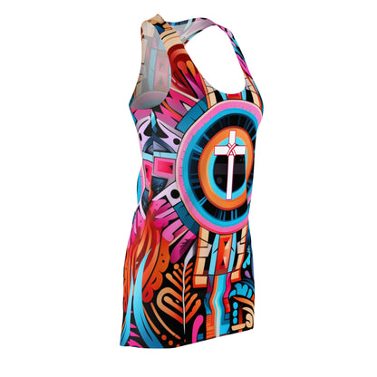 Women's Cut & Sew Racerback Dress (AOP) - Sema Neema Design