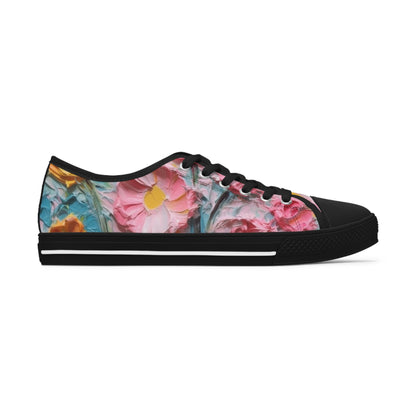 Women's Low Top Sneakers - Flowers Of Heaven Design