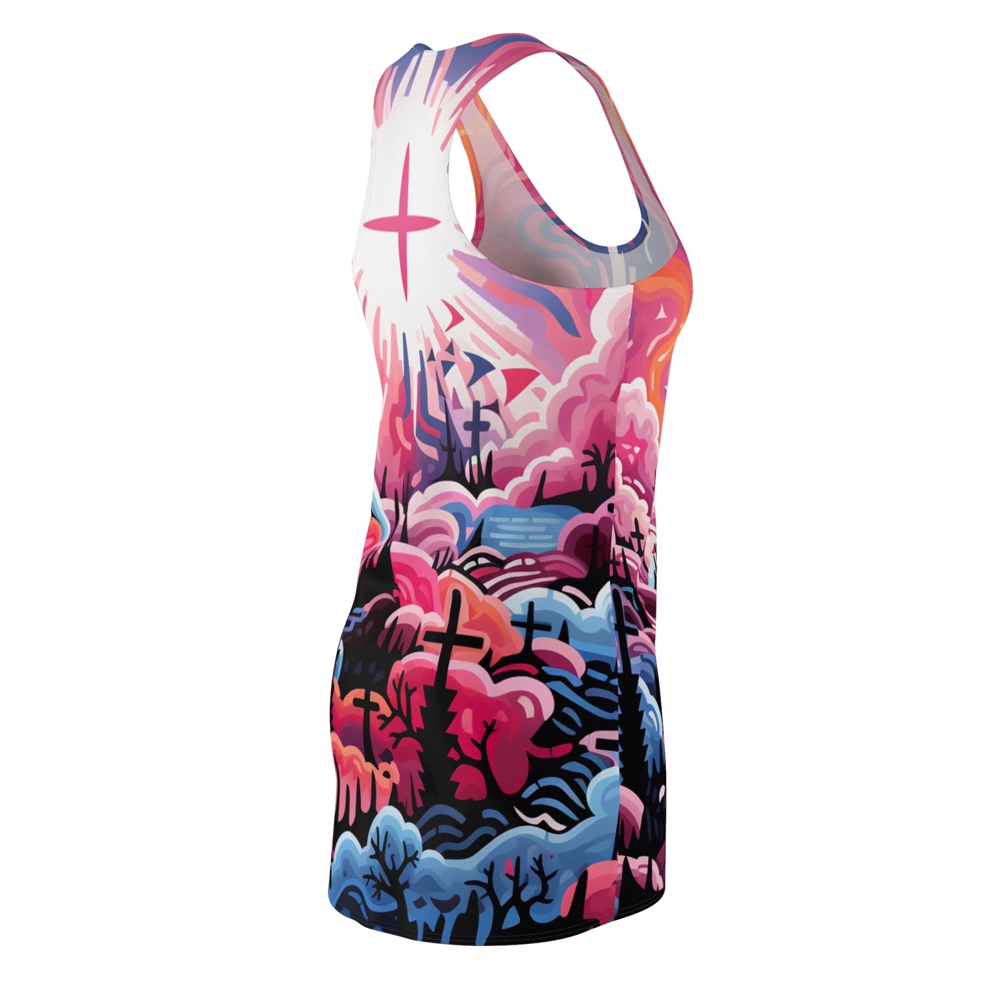 Women's Cut & Sew Racerback Dress (AOP) - Hopeful Design