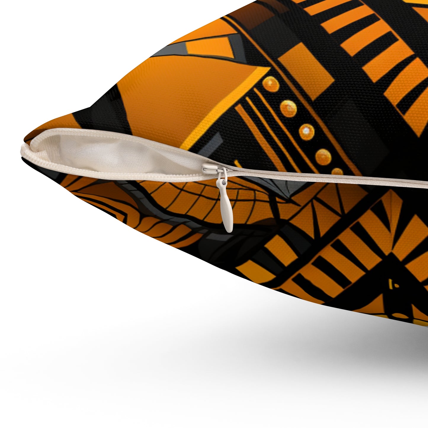 Spun Polyester Square Pillow - Luz, Design - Angola