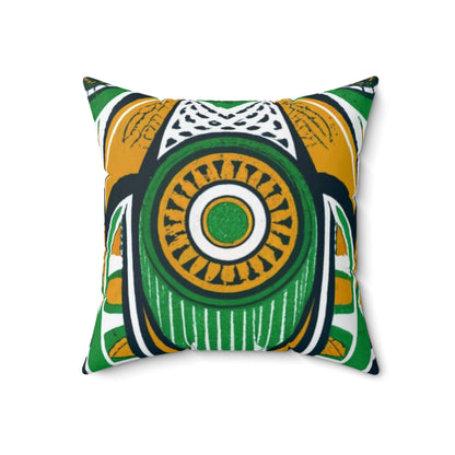 Spun Polyester Square Pillow - Sankofa Dreamscape Design