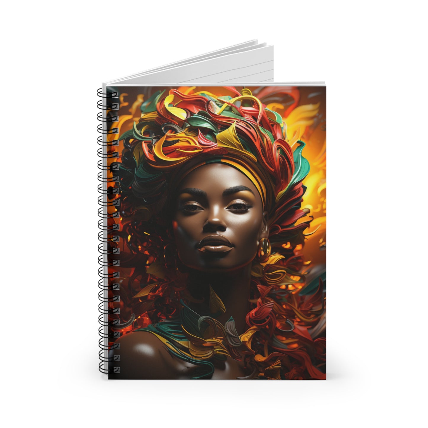 Spiral Notebook - Ruled Line - Crown of Glory Design