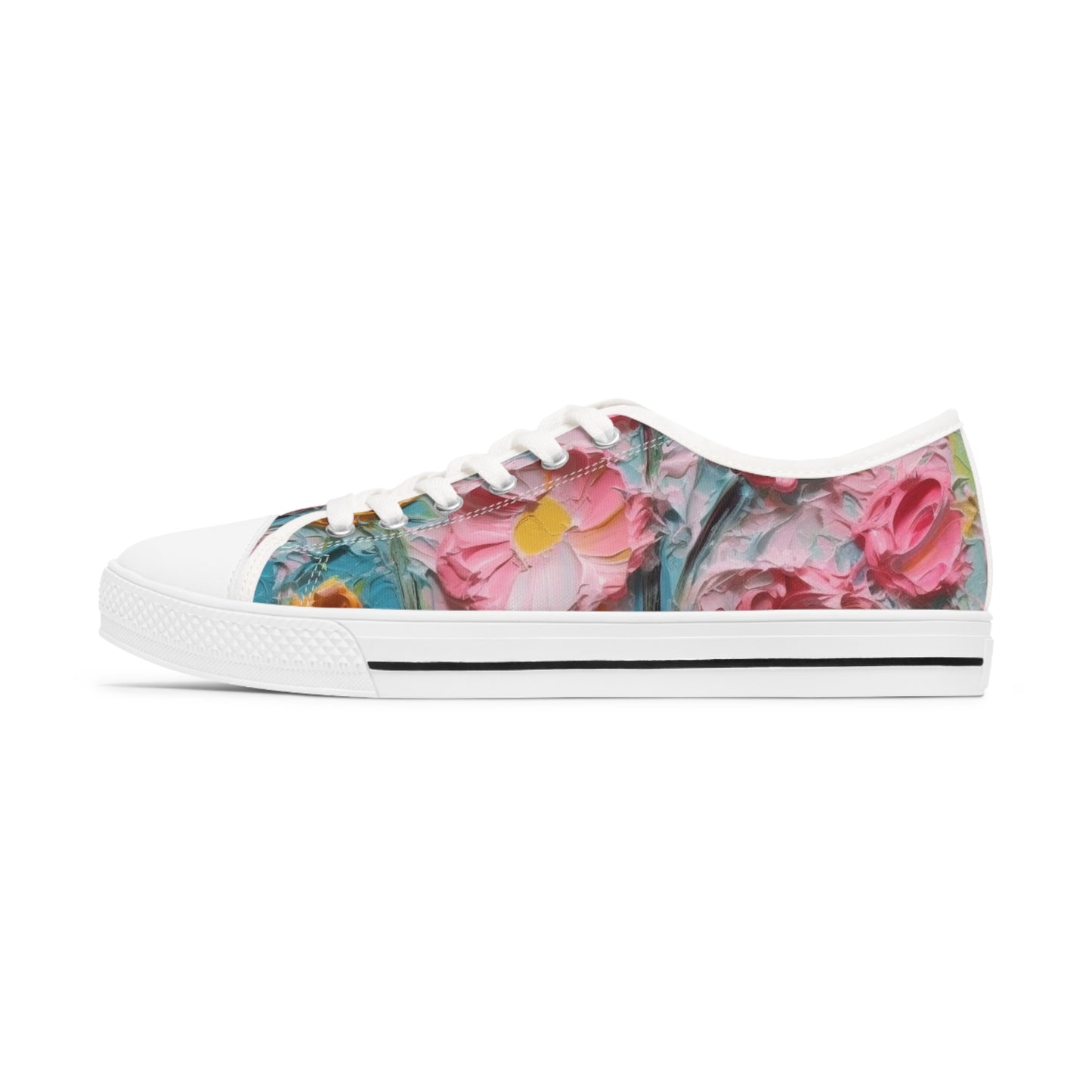 Women's Low Top Sneakers - Flowers Of Heaven Design