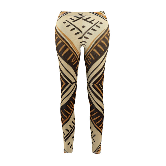 Women's Cut & Sew Casual Leggings - Kalahari Accord Design