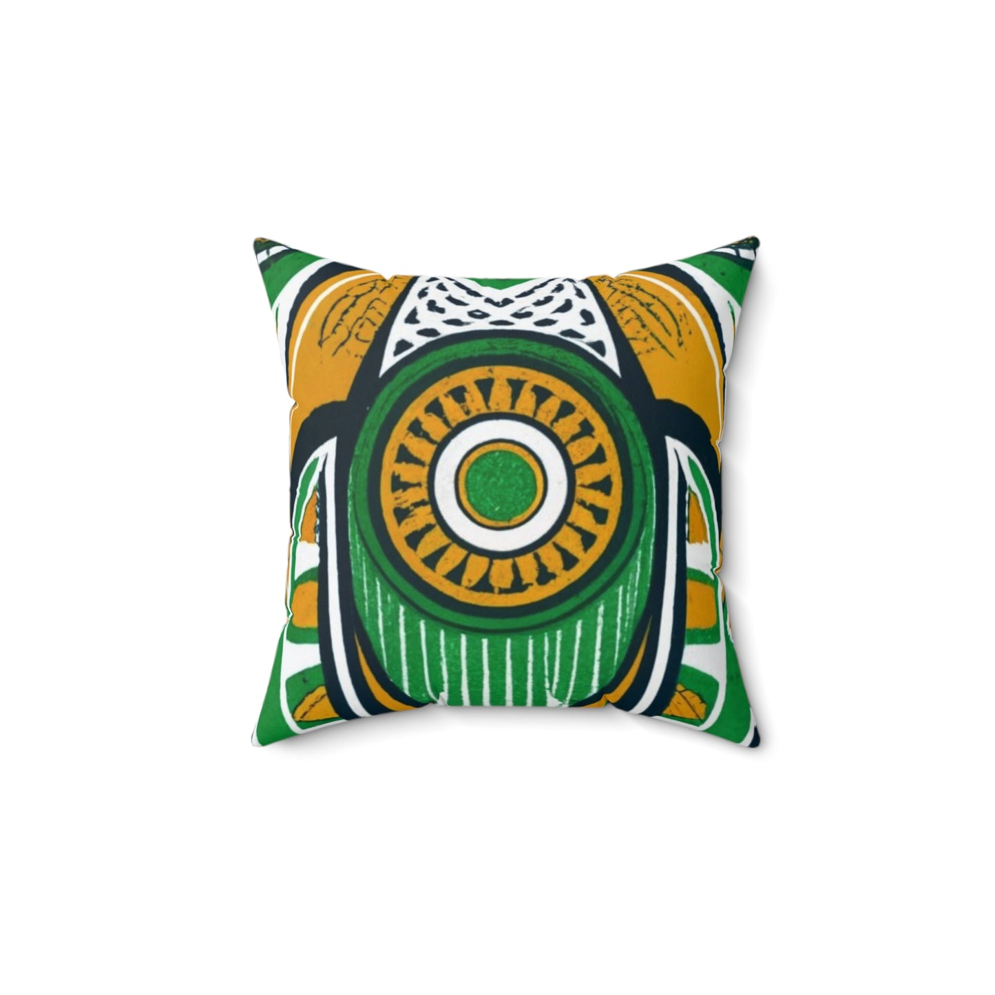 Spun Polyester Square Pillow - Sankofa Dreamscape Design