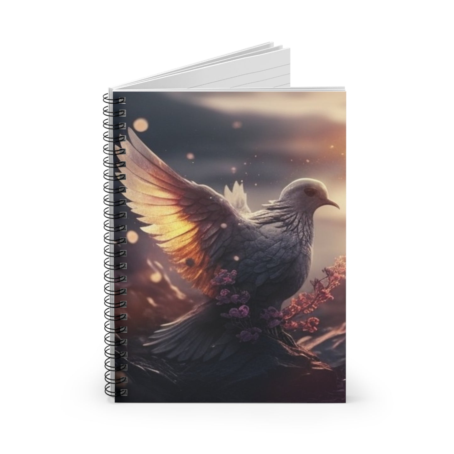 Spiral Notebook - Ruled Line - Peace Design -