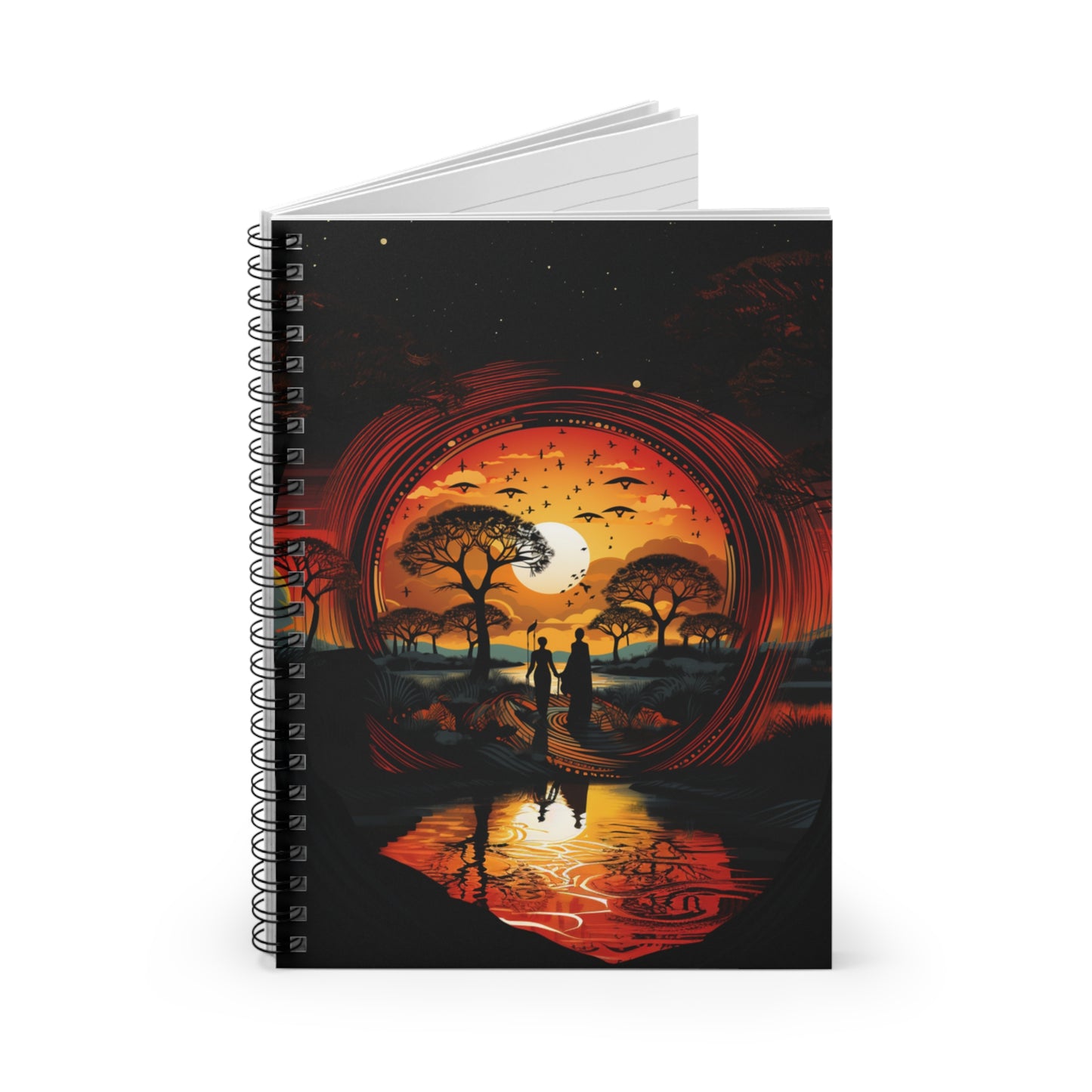 Spiral Notebook - Ruled Line - " Redemption Sunset Design"