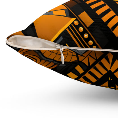 Spun Polyester Square Pillow - Luz, Design - Angola