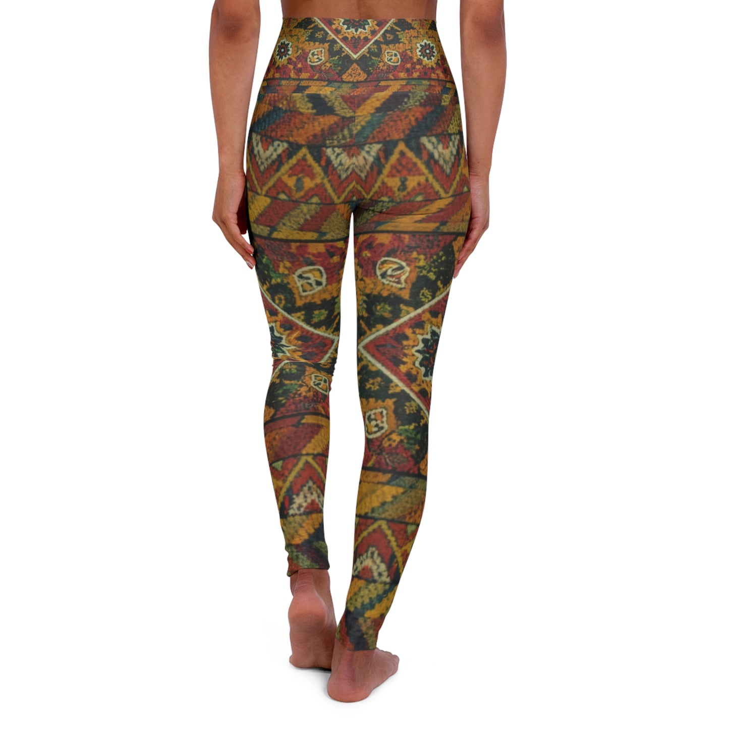 High Waisted Leggings - Waves of Redemption Design