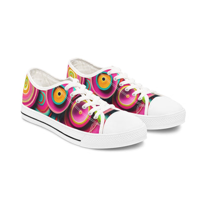 Women's Low Top Sneakers - Crown of Life Design