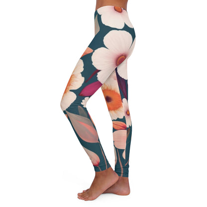 Women's Spandex Leggings - Hope Flowers Design