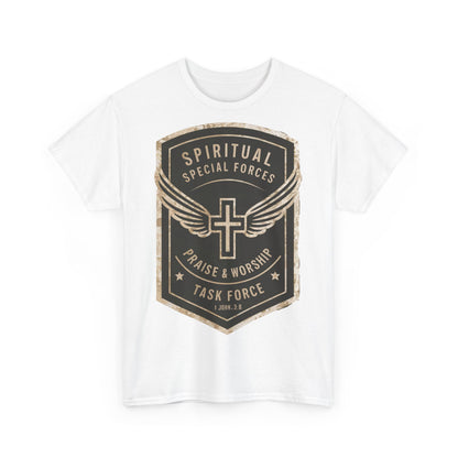 Unisex Heavy Cotton T-shirt - Spiritual Wars Praise & Worship