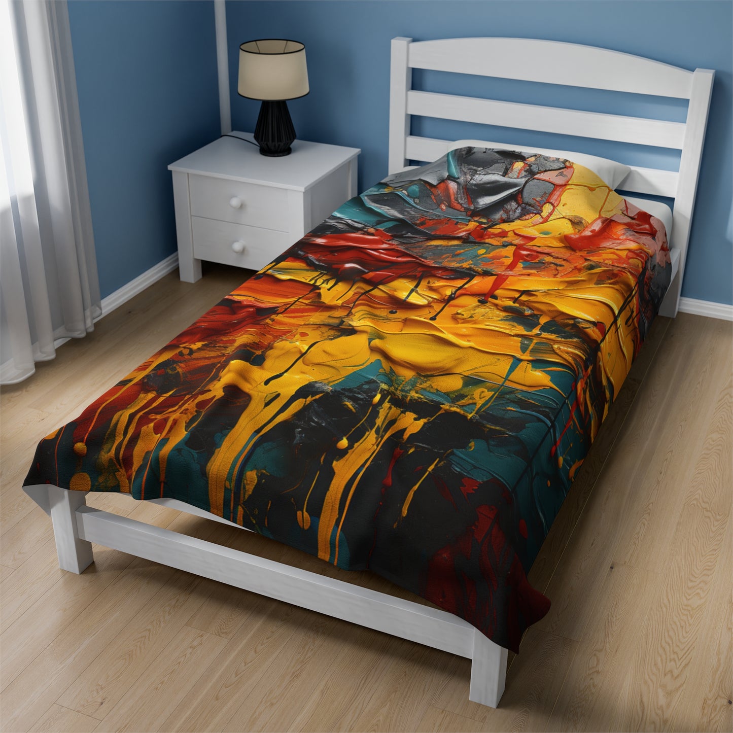 Velveteen Plush Blanket - Overflowing Grace Design