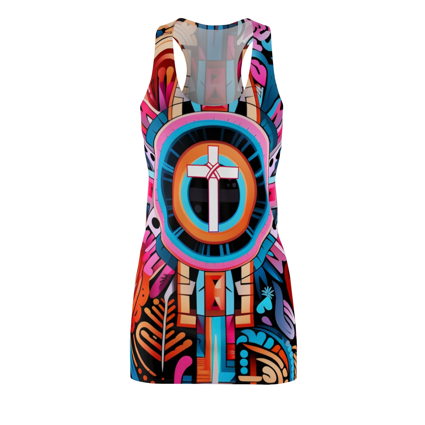 Women's Cut & Sew Racerback Dress (AOP) - Sema Neema Design