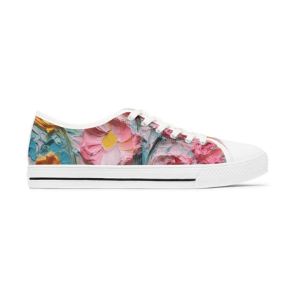 Women's Low Top Sneakers - Flowers Of Heaven Design