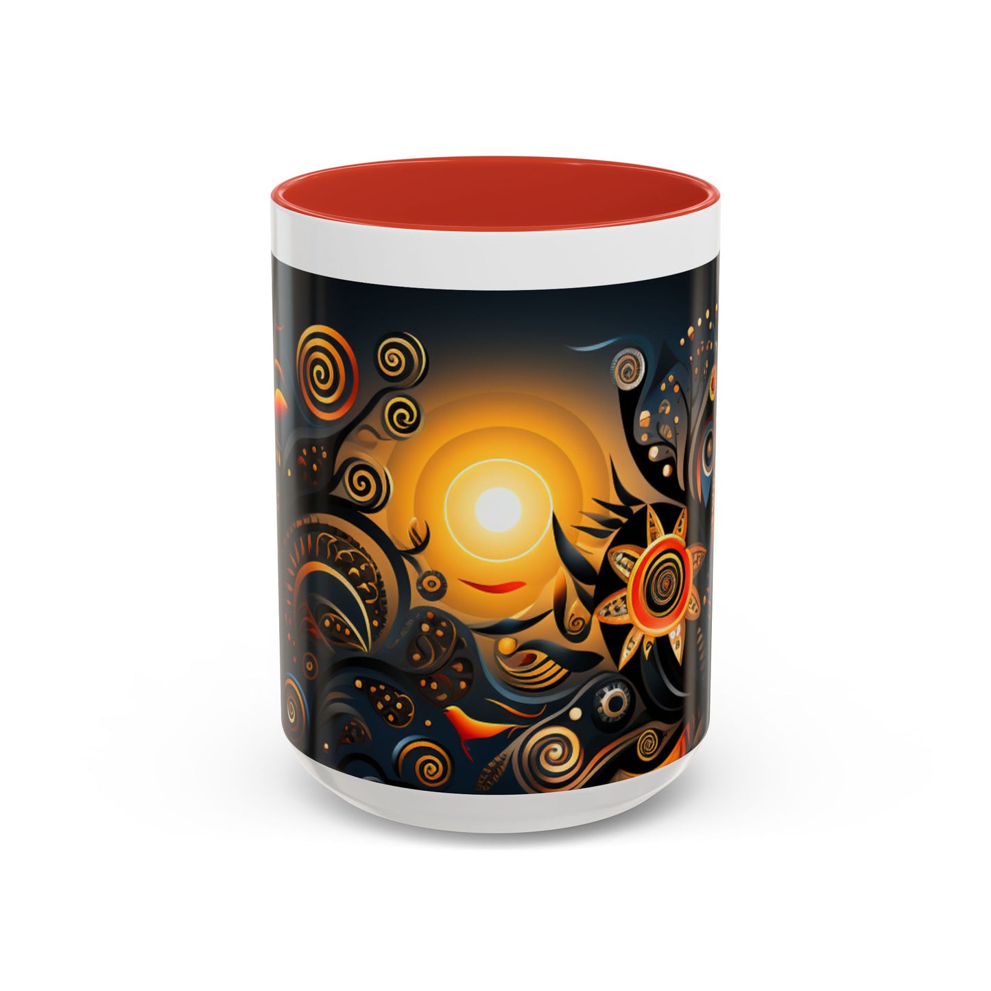 Accent Coffee Mug, 11oz - Sunrise Harmony Design