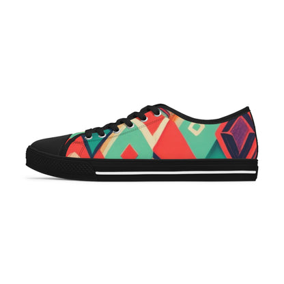 Women's Low Top Sneakers - Diamond In The Rough Design
