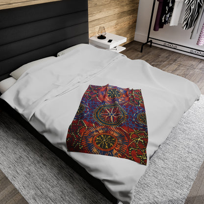 Velveteen Plush Blanket - Matopos Design