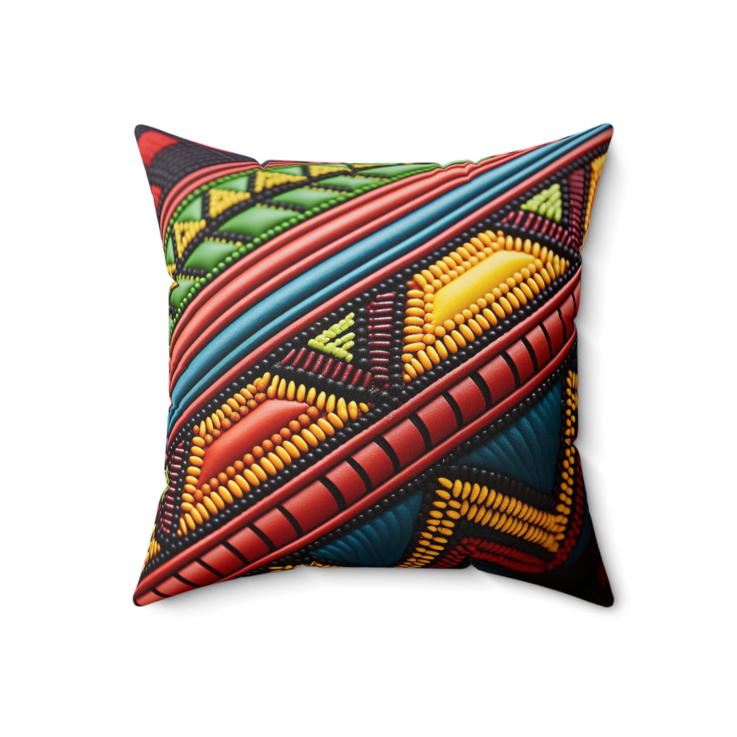 Spun Polyester Square Pillow - Nkazana Design