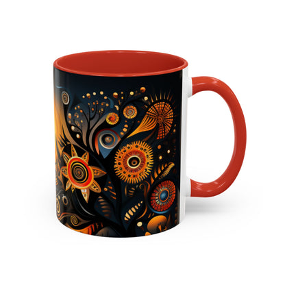 Accent Coffee Mug, 11oz - Sunrise Harmony Design