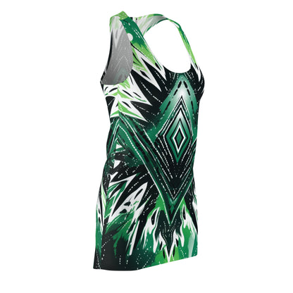 Women's Cut & Sew Racerback Dress (AOP) - Naija Tye Dye Design