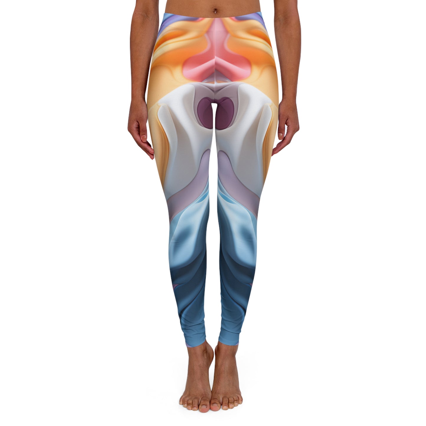 Women's Spandex Leggings - Hope Swirls Design