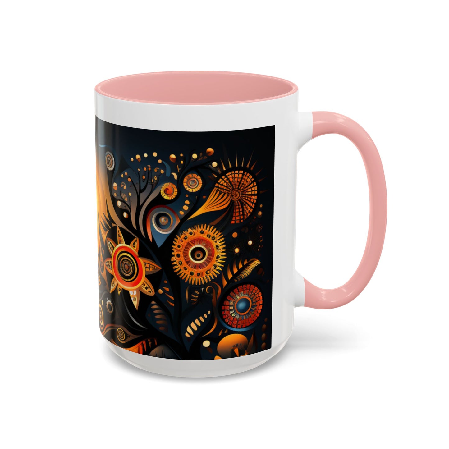 Accent Coffee Mug, 11oz - Sunrise Harmony Design