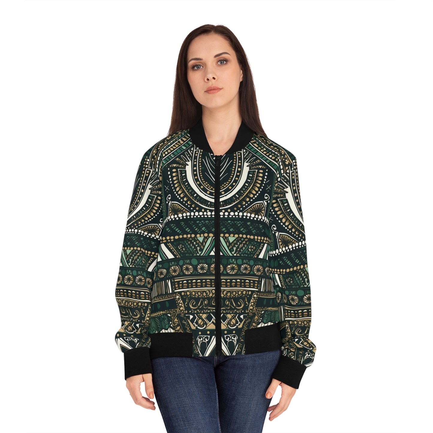 Women's Bomber Jacket - Dashiki Dream Design