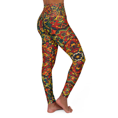 High Waisted Leggings - Crown of Harmony Design