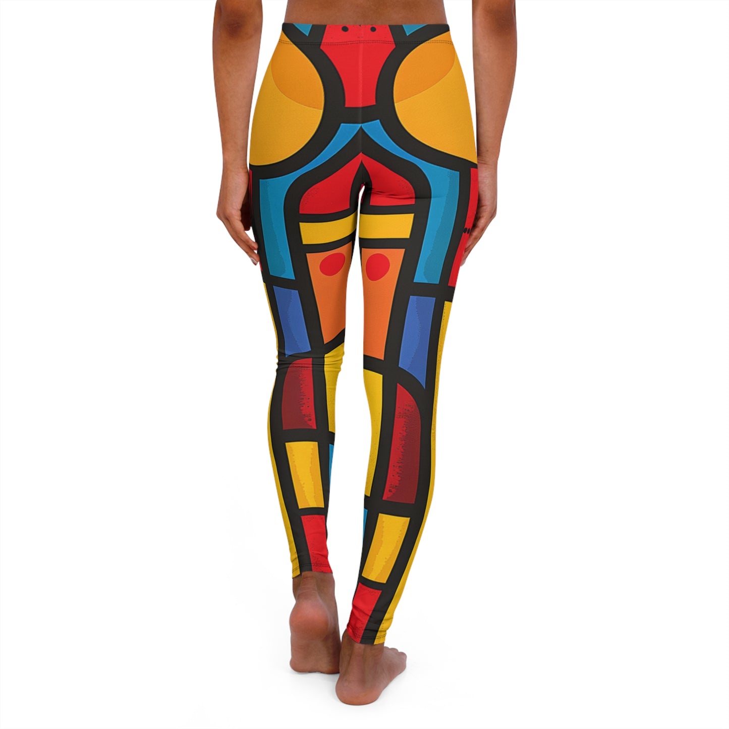 Women's Spandex Leggings - Renewed Hearts Design