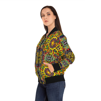 Women's Bomber Jacket - Radiant Glory Design