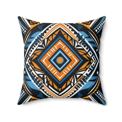 Spun Polyester Square Pillow - Bukhosi Design