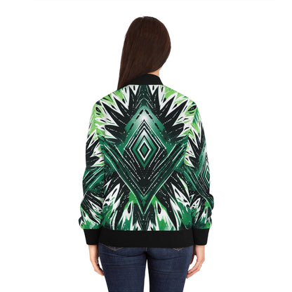 Women's Bomber Jacket - Naija Tye Dye Design