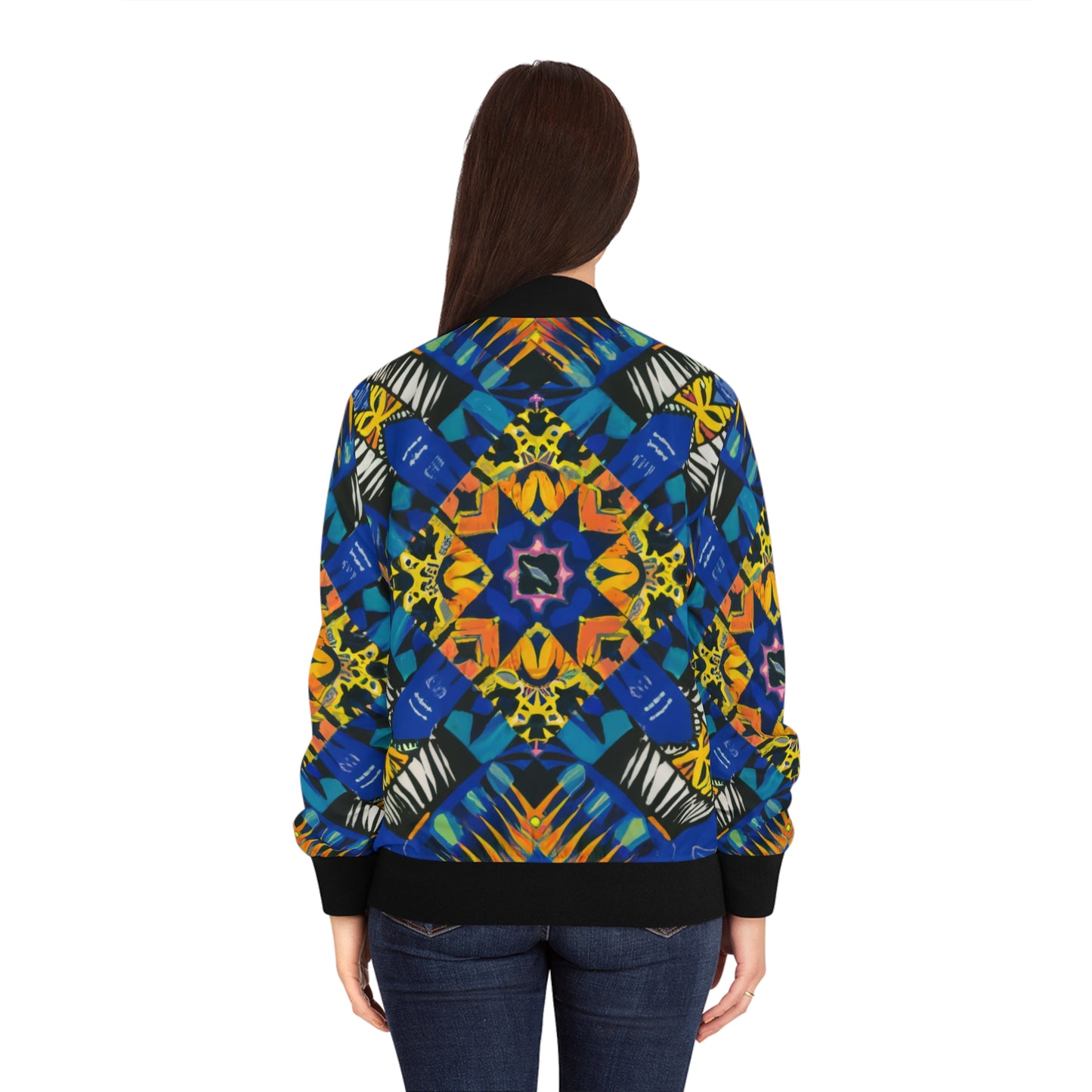 Women's Bomber Jacket - Flourishing Faith Design