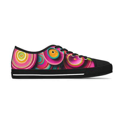 Women's Low Top Sneakers - Crown of Life Design