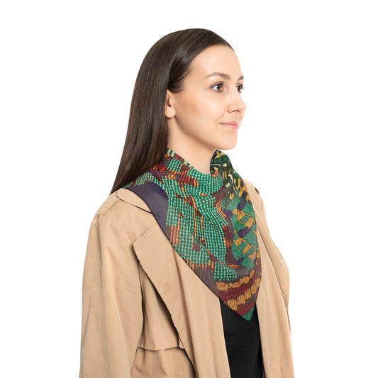 Unisex Poly Scarf - Luanda Design