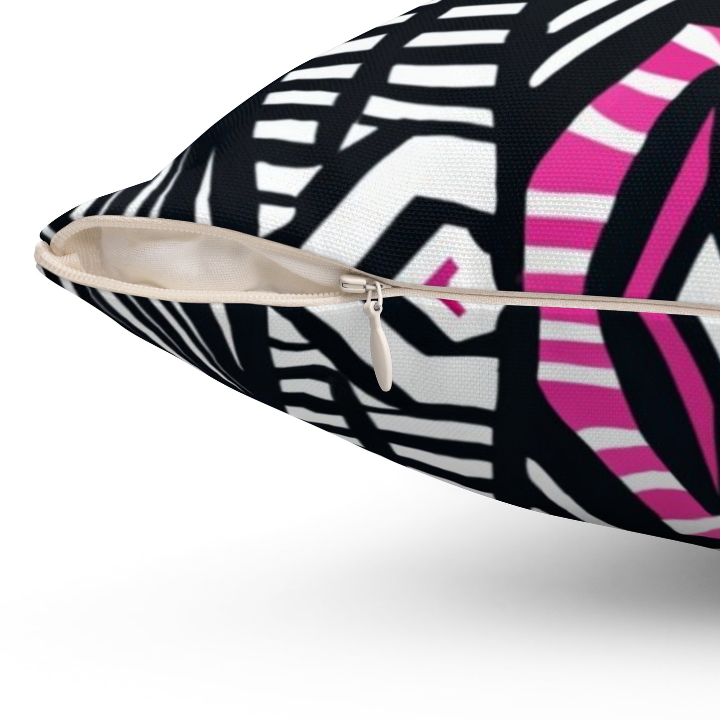 Spun Polyester Square Pillow - Nkumbu Design