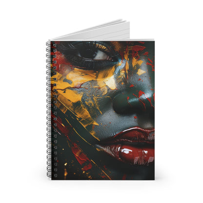 Spiral Notebook - Ruled Line - Radiant Redemption Design 2