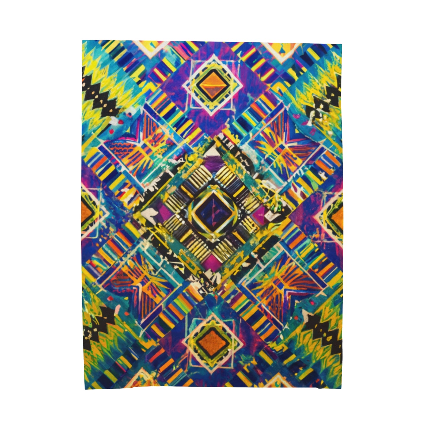 Velveteen Plush Blanket - Yankari  Design