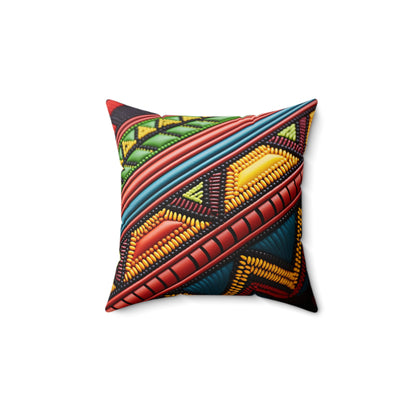 Spun Polyester Square Pillow - Nkazana Design