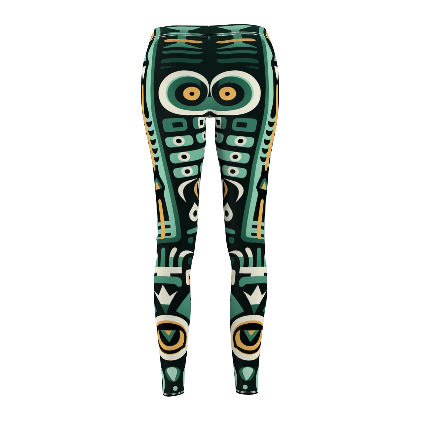 Women's Cut & Sew Casual Leggings - African Encounter