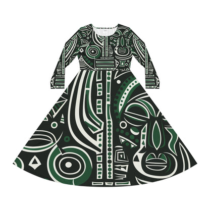 Women's Long Sleeve Dance Dress - Aminu Design