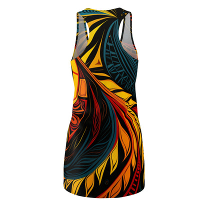 Women's Cut & Sew Racerback Dress (AOP) - Saharan Petal Design