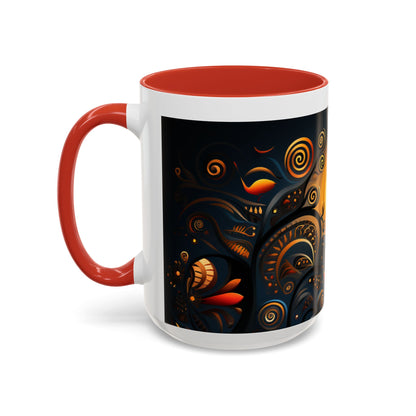 Accent Coffee Mug, 11oz - Sunrise Harmony Design