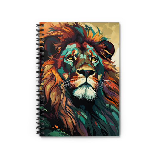 Spiral Notebook - Ruled Line - Afro King Design