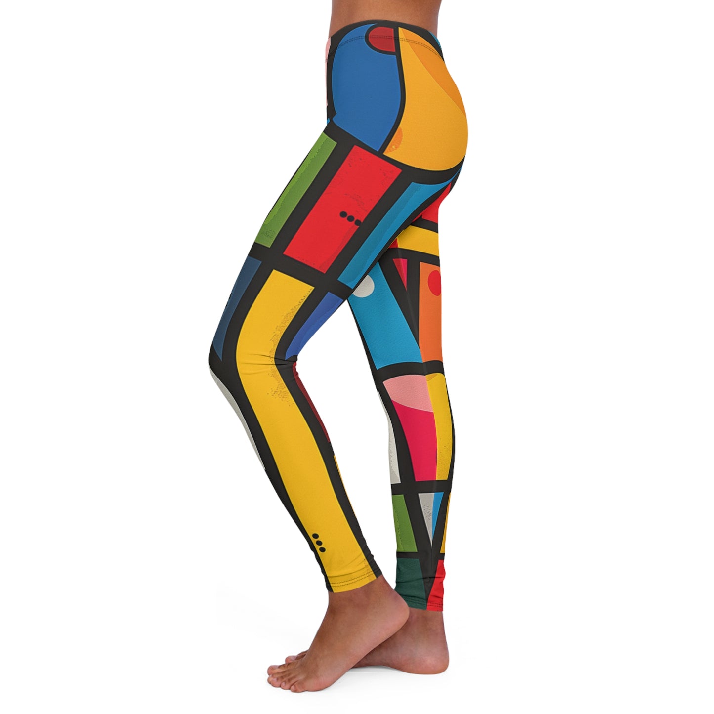 Women's Spandex Leggings - Renewed Hearts Design