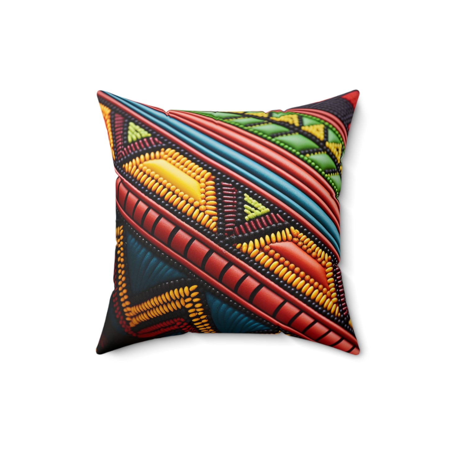 Spun Polyester Square Pillow - Nkazana Design