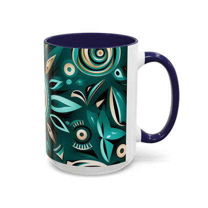 Accent Coffee Mug, 11oz - Flourishing Spirit Design