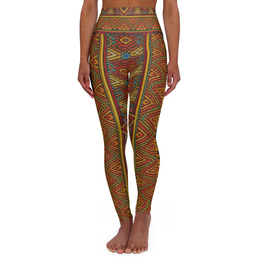 High Waisted Leggings - Love's Legacy - Harmony Flames Design