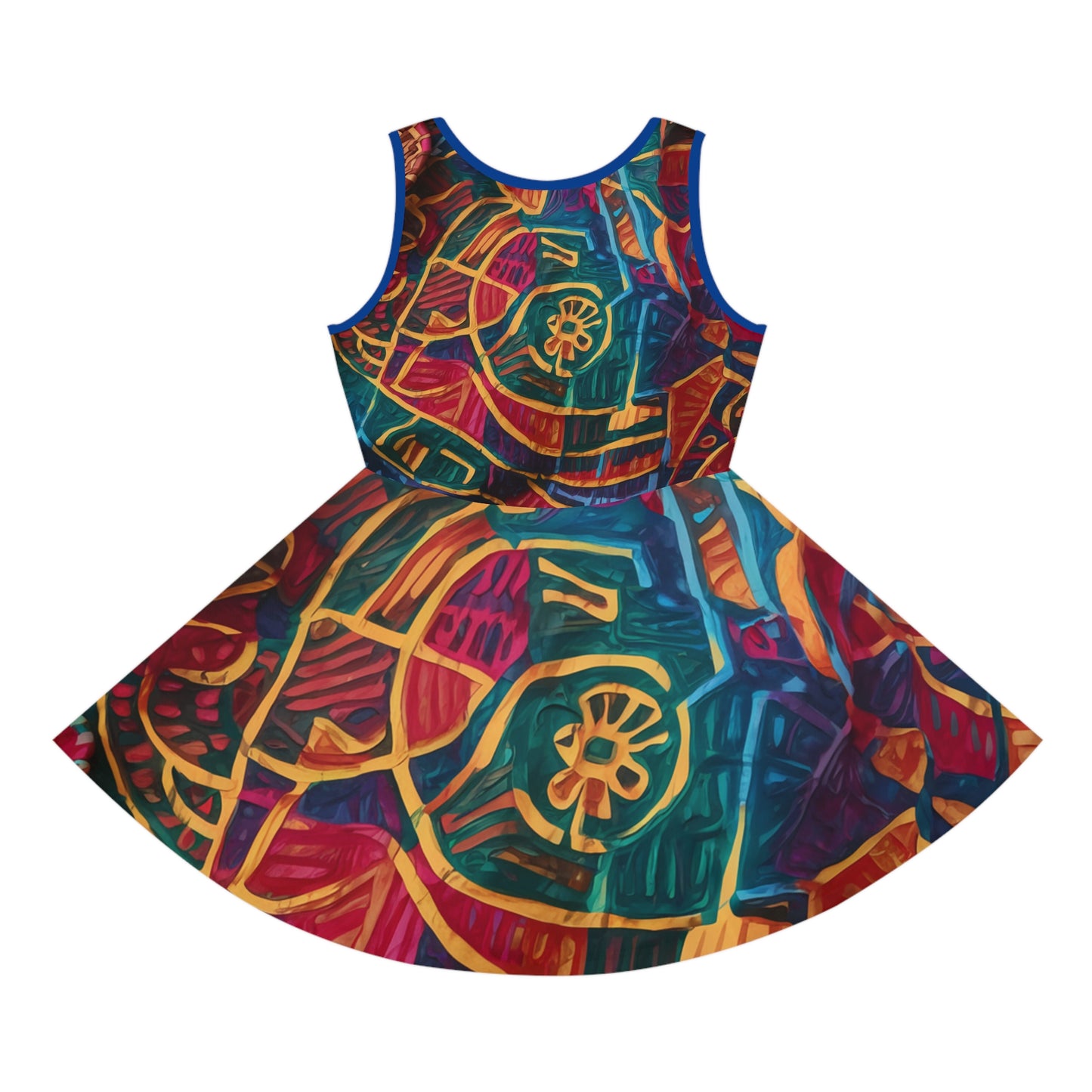 Girls' Sleeveless Sundress - "Threads of Glory"